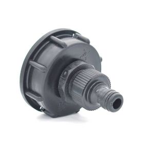 Raccord Cuve 1000 L, Articulation de Tuyau de Jardin pour Collecteurs d'eau  de Pluie avec Fonction de Filtre,S60x6 Adaptateur De Réservoir d'eau IBC  (1/2'' Fil intérieur)