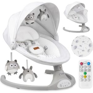 Hlieeosfcn Transat Bébé Électrique, Balancelle bebe electrique de