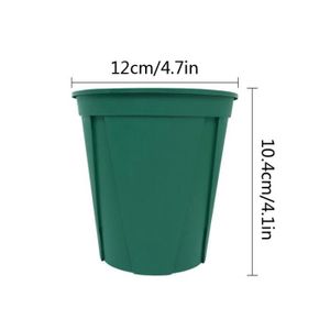 POT DE FLEUR Pot de pépinière en plastique - Jardin - Pots - Bacs - Jardinières - Vert