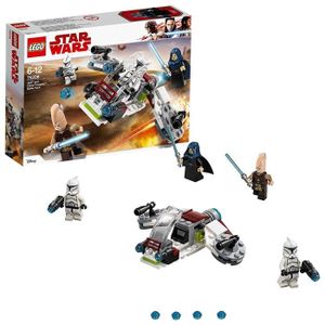 ASSEMBLAGE CONSTRUCTION LEGO Star Wars - Pack de combat des Jedi et des Clone Troopers - 75206 - Jeu de Construction