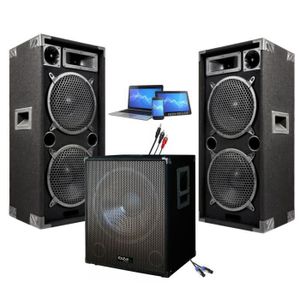 PACK SONO Pack Sono DJ Ibiza Sound 2800W - Caisson amplifié 