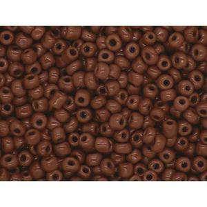 environ 2mm Rouge Opaque taille 11//0 50g perles de rocailles en verre