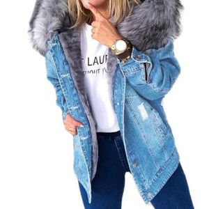 Veste jean femme fourrure Cdiscount