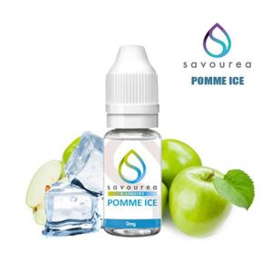 LIQUIDE E-liquide SAVOUREA 10ML saveur POMME ICE avec 12MG