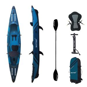 KAYAK Kayak gonflable Wattsup Torpedo 1 Place - 365 x 72 cm - Drop Stitch - Pack complet - Tous niveaux