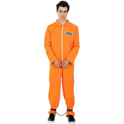 Déguisement prisonnier orange - Funidelia - Combinaison - Halloween,  carnaval et Noel