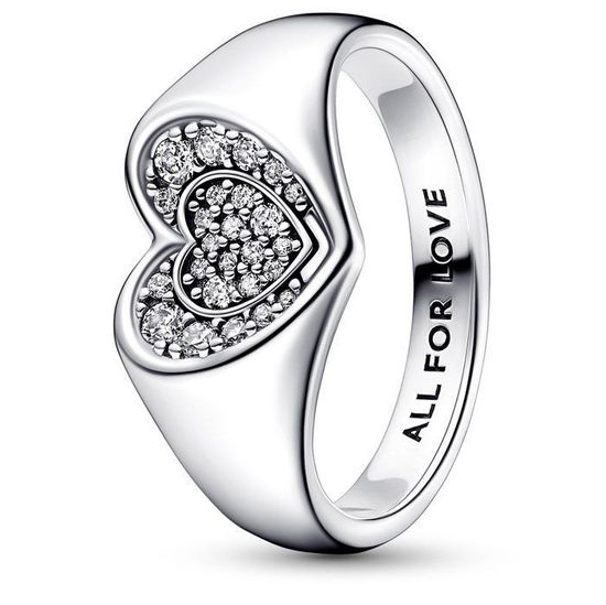 Bague Vintage Argent 925 Et Zircon - Taille 52, Occasion, Argenté