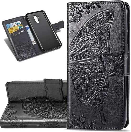 Etui Flip Book Cuir PU Pour Huawei Mate 10 Lite - Pochette Avec Fentes Cartes, Support Intégré Et Fermeture Magnétique - Marron - 4