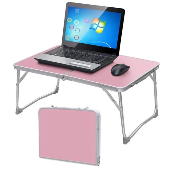 LIWI-Table De Lit Pliable - Table Pliable En Alliage Aluminium Table De