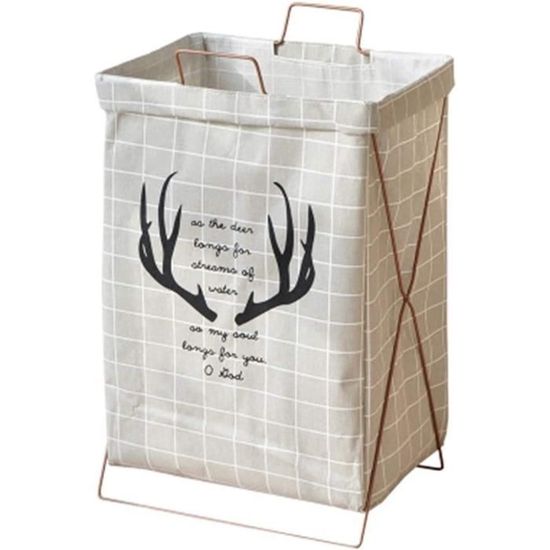 Panier à Linge Pliable Imperméable - Motif Fleurs, Tissu Oxford, 44x35 Cm - Idéal Rangement Vêtements, Jouets, Salon/salle De Bain