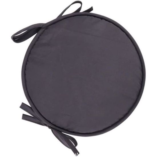 Coussin De Siège Rond 40x40 Cm - Pour Chaise, Sol, Salon - Doux, épais, Respirant - Décoration Maison Bleu Marine