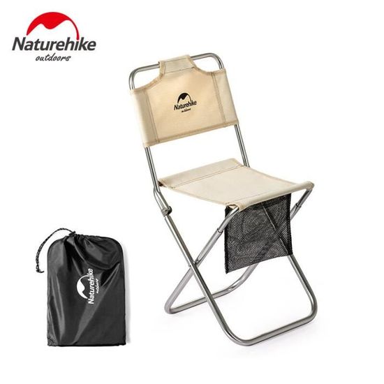 Chaise Pliante Extérieure En Bois - Légère Et Portable Pour Camping, Pique-nique, Voiture