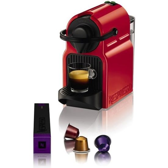 KRUPS Machine à café  Nespresso Inissia XN1005 - rouge