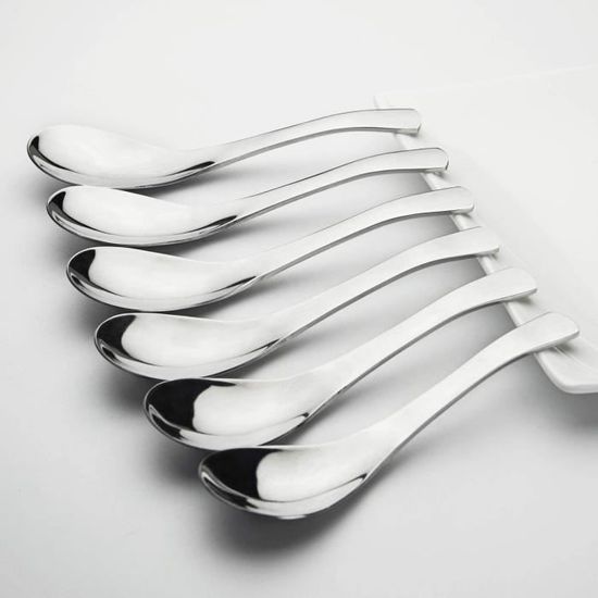 Lot De 10 Cuillères à Soupe En Inox - Style Moderne, Parfait Pour Le Riz, Les Desserts Et La Cuisine Quotidienne