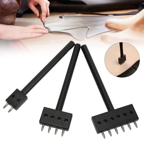 Outil De Perforation Pour Cuir, Multi-trous, Kit De Perforation De Ceinture Ergonomique Artisanat 94519679