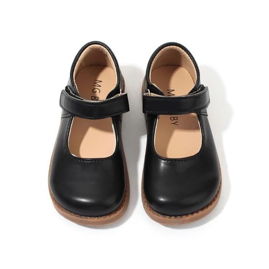 Chaussures Mary Jane Pour Fille En Cuir PU - Semelle Antidérapante, Style été, Confortables - 5
