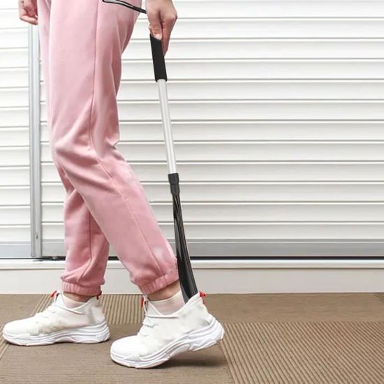 Pack 2 Chausse-pieds Télescopiques Extensibles - Longueur 30 à 70 Cm - Pour Seniors, Femme Enceinte, Famille