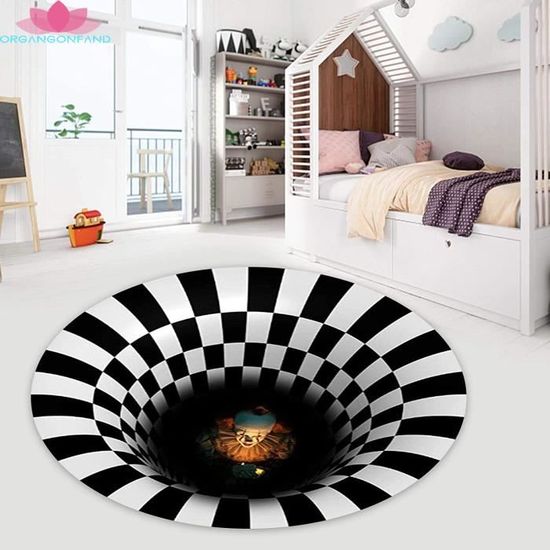 Tapis D'entrée Halloween - Motif Clown Des égouts - Antidérapant Doux - 40x60 Cm - 8