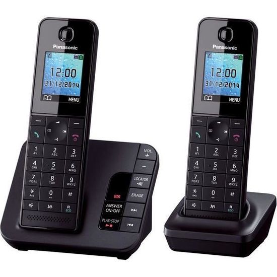 Téléphone poste fixe sans fil Panasonic KX-TG6522G avec répondeur