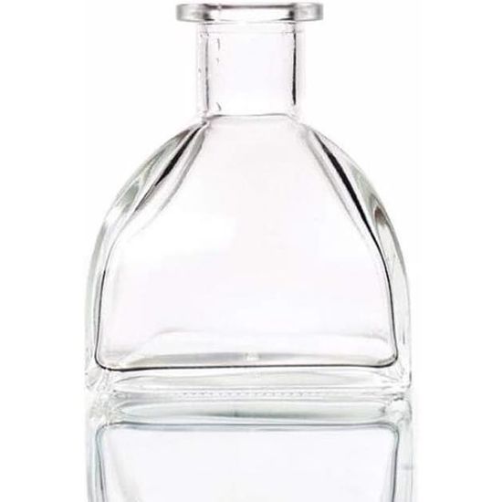 Pendentif Désodorisant Voiture En Verre 8ml Rechargeable | Flacon Vide Avec Bouchon Bois Et Cordon