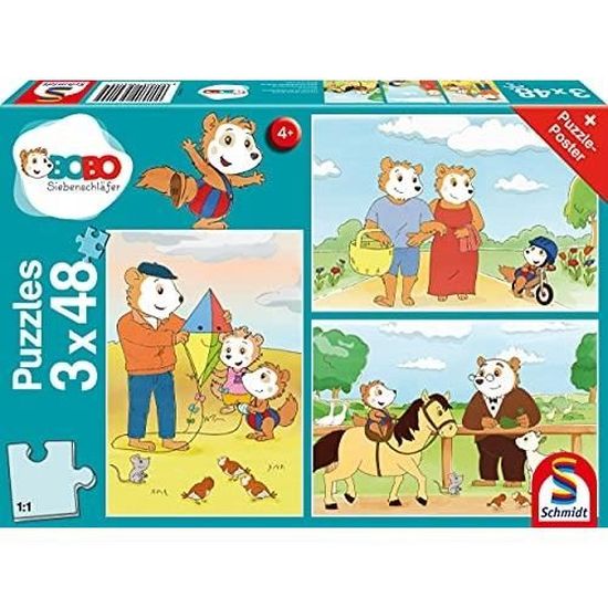 Schmidt Spiele - 56216 - À La Ferme, 3x24 Pcs Schmidt Spiele - 56216 - À La Ferme, 3x24 Pcs