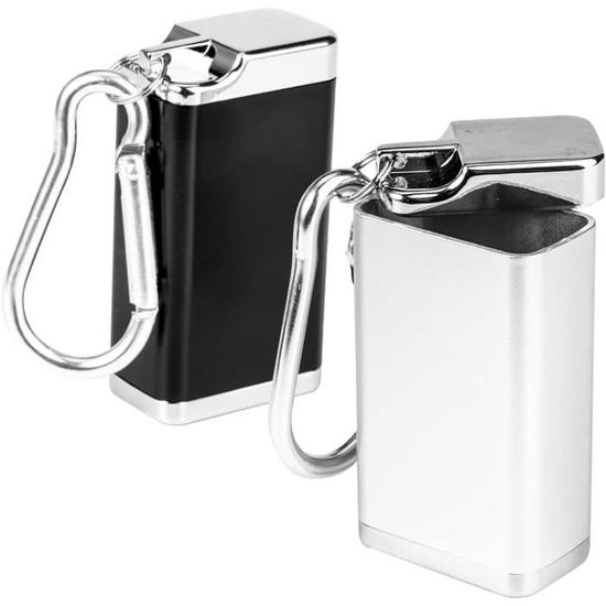 Cendrier De Poche Portable Avec Porte-clés En Acier Inoxydable - Pratique Et écologique