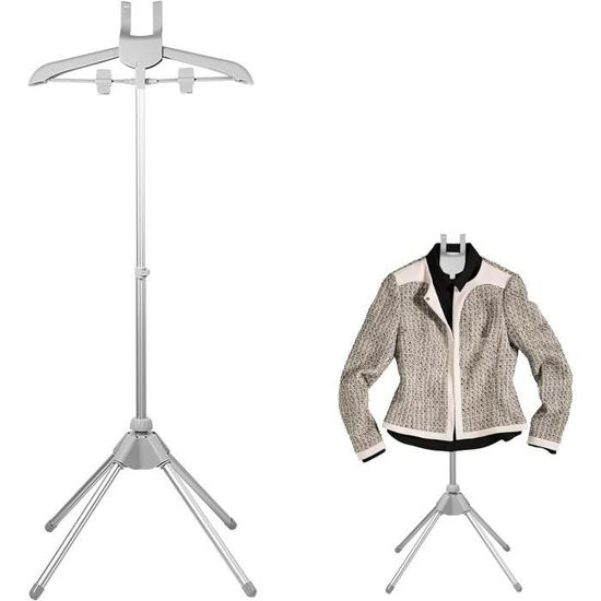 Support à Vapeur Pliable Kasmole - Cintre Défroisseur Portable Avec Pied - Hauteur Réglable 160cm - Alliage Aluminium