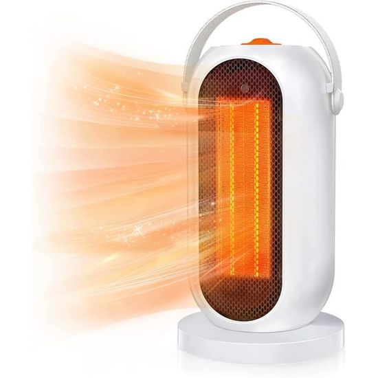 Jaydear Chauffage D'appoint 1500W, Radiateur Soufflant En Céramique Avec Oscillation Automatique