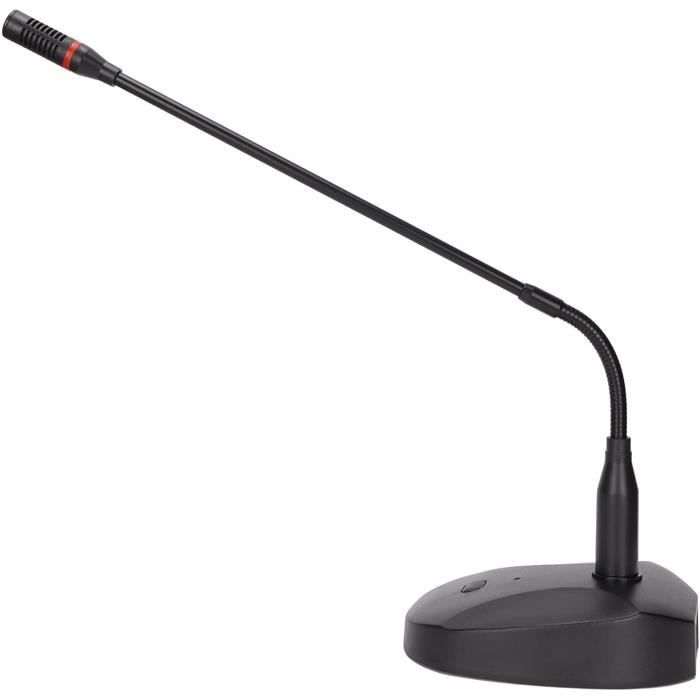 Hama Microphone Col De Cygne Jack 3,5mm Noir - Idéal Pour Ordinateur Portable Et VoIP