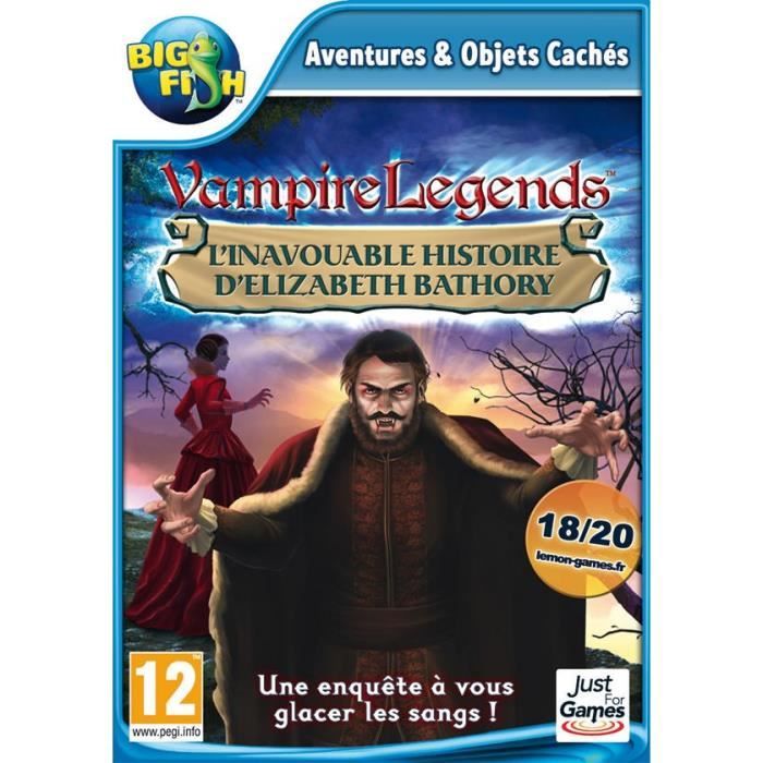 Just For Games Vampire Legends L'Inavouable Histoire D'Elizabeth Bathory Jeu PC