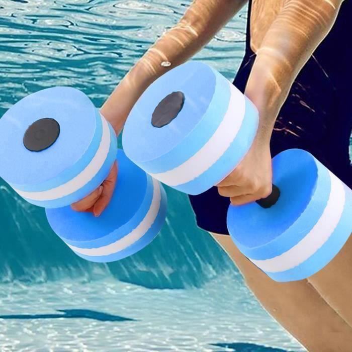 Dss-haltère d'eau 1 paire de flotteur d'eau musculation entraînement fitness yoga haltère haltère (bleu)