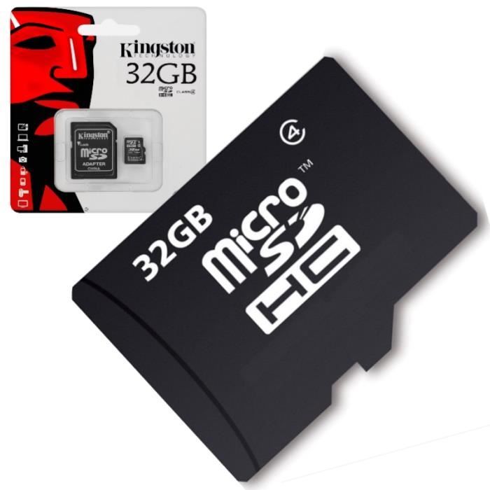 Carte Mémoire Micro SD 32 Go classe 4 Pour MOTOROLA Moto G7 Plus - Moto G7 Power - Moto Z3 Play - ONE - Moto G6 Play - Moto ... et +