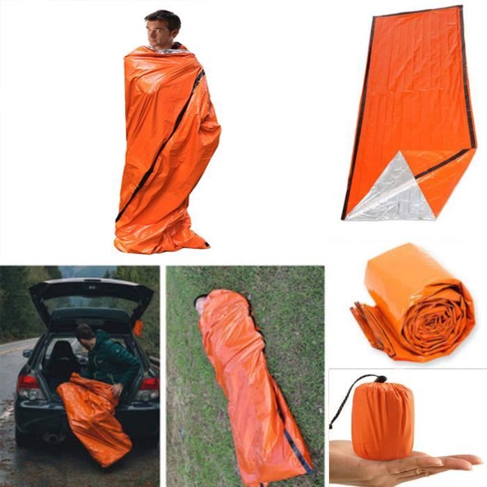 Parasol-Abri de plage-Tente de plage Sac de couchage d'urgence thermique étanche pour la survie en plein air camping randonnée