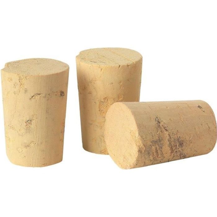 BOUCHON LIÈGE CONIQUE 33 x 18 à 23 mm 100 pièces