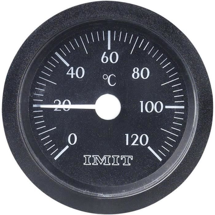 Thermomètre à capillaire à encastrer 0 à 120 °C Ø 52 mm