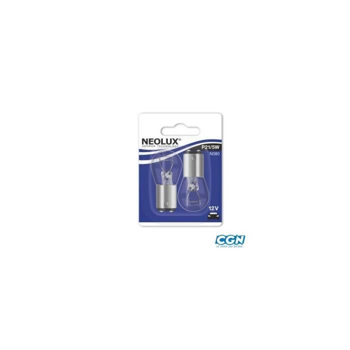 Lampe/ampoule 12v 21/5w (bay15d) neolux (led 1.2w) feu+stop (blister de 2)