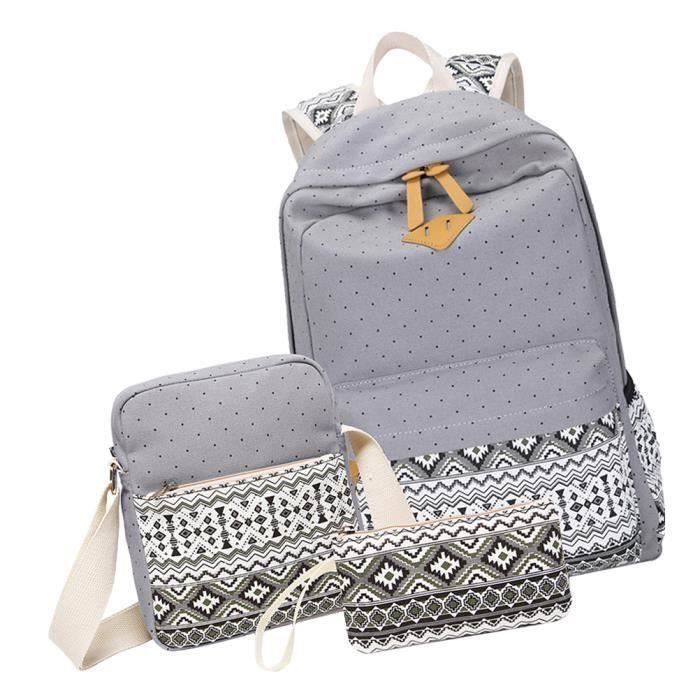 3pcs sac à dos étudiant à toile à à SACOCHE ORDINATEUR - SACOCHE ORDINATEUR ECRAN D 'ORDINATEUR - SACOCHE POUR IMPRIMANTE