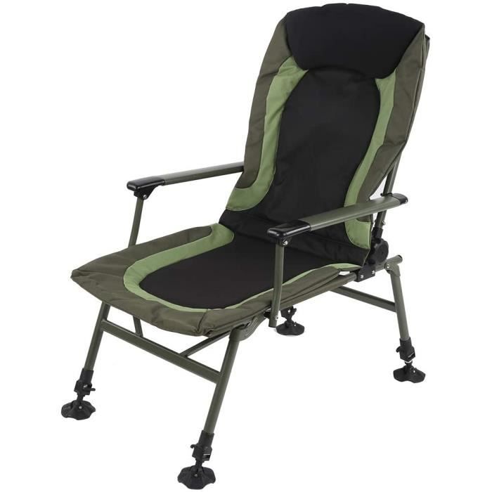 CHAISE DE CAMPING e Camp Inclinable Leacuteger avec Oreiller de Couchage avec Oreiller Longue Camping CanapeacuteLit Lit De Chai1894