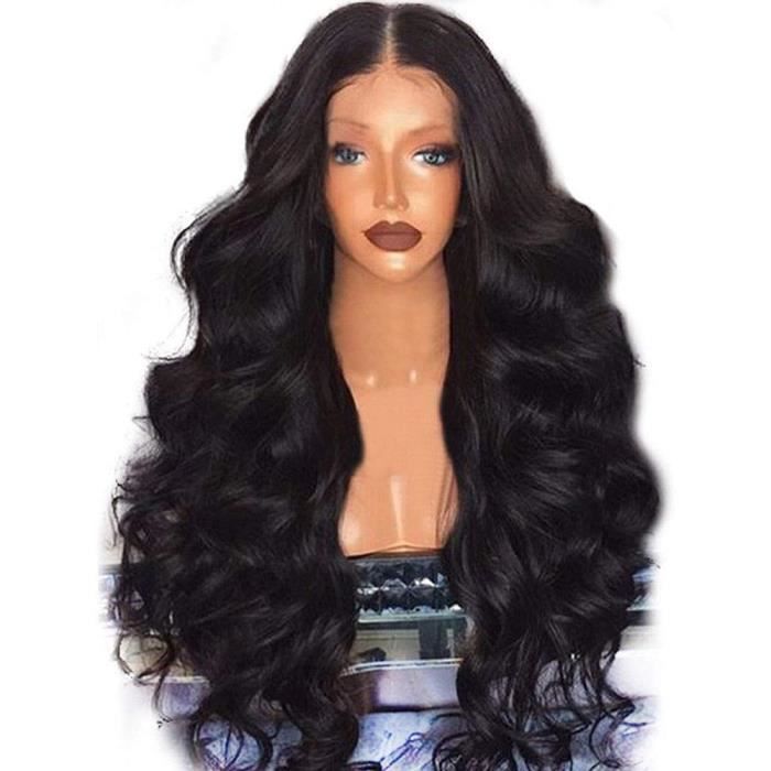 Perruques Futaikang Perruque vrai cheveux 360 pour Femme Vrai Cheveux Bresilienne Naturelle Cheveux Humain Remy Lisse No 27466
