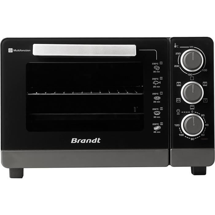 Brandt FC265MB - Mini Four Electrique - 5 Modes De Cuisson (Chaleur Tournante, Convection Naturelle) - Minuteur - 26L - 1500W
