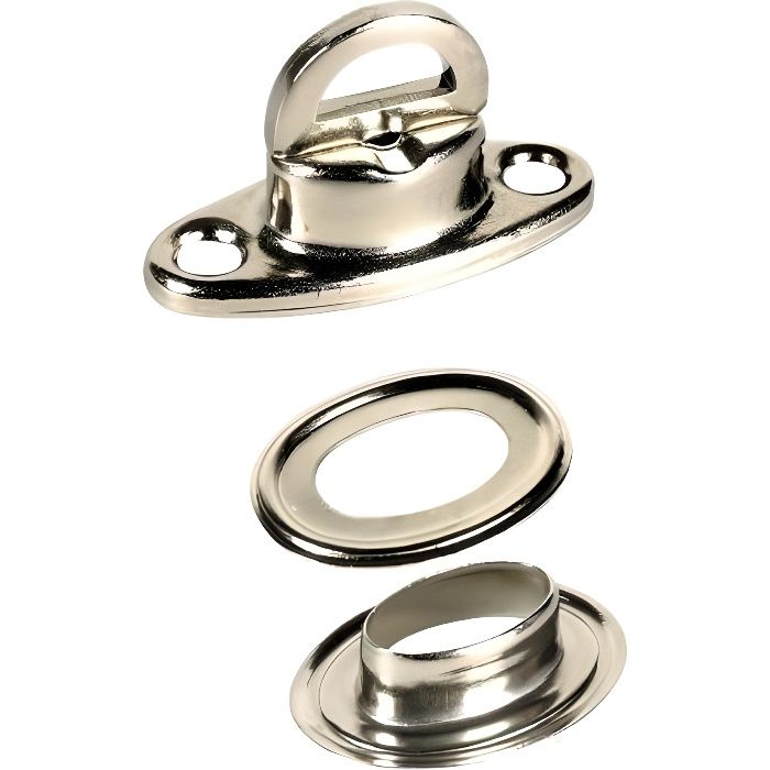 Tourniquet + oeillet avec contre rivure lot de 5 pieces