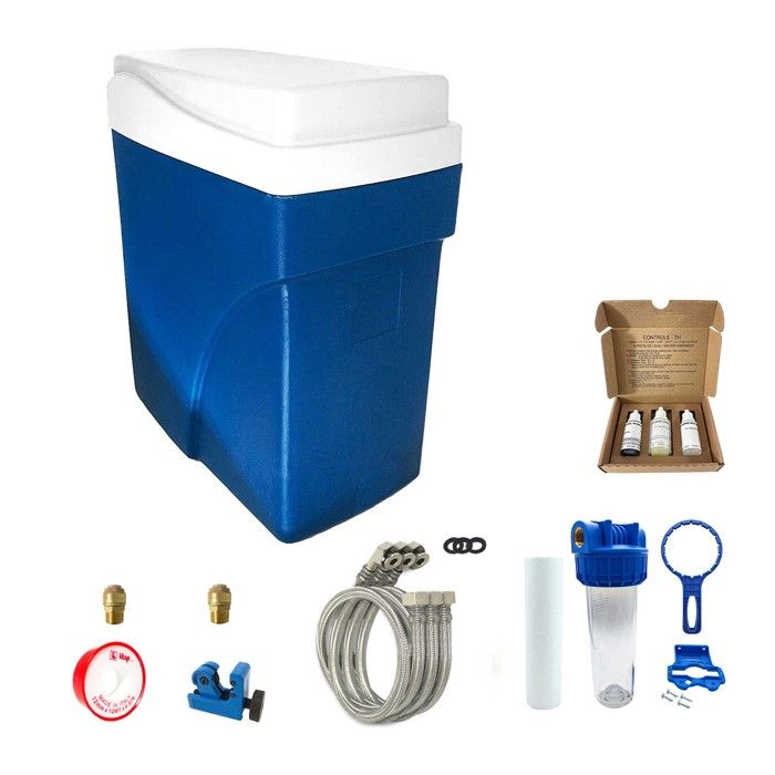 Adoucisseur d'eau compact simplex complet