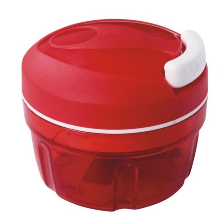 FUNMOON Ustensiles de Cuisine Shredder Hachoir à Légumes Hachoir Manuel Rouge