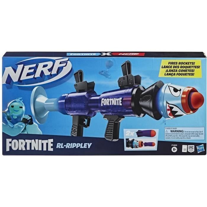 Hasbro Nerf Fortnite RL-Rippley F1033 + 8 ans Le blaster jouet jeux pistolet en mousse jouet extérieur plein air