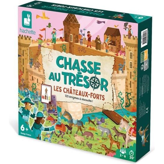 Chasse au Trésor les Châteaux-Forts - Jeu de Société Enfant - Dès 6 ans