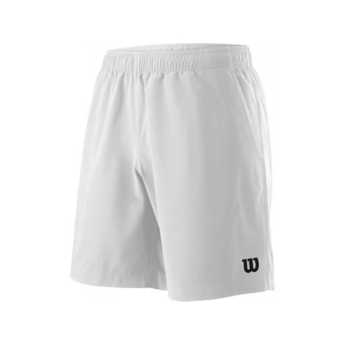 Short WILSON Homme M Team 8 Short Blanc PE 2018