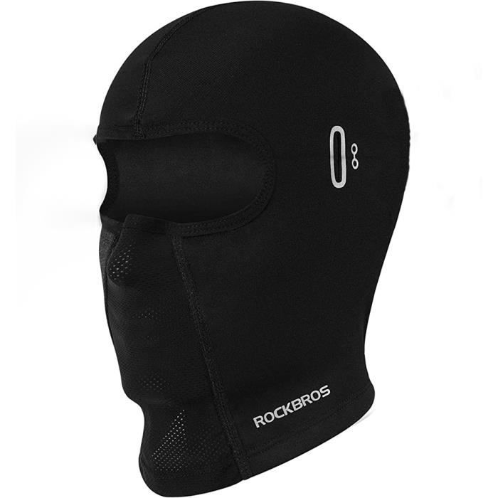 ROCKBROS Cagoule de Vélo - Masque pour Moto Ski Automne/Hiver Homme Femme - Respirant, Élastique, Thermique, Coupe-Vent