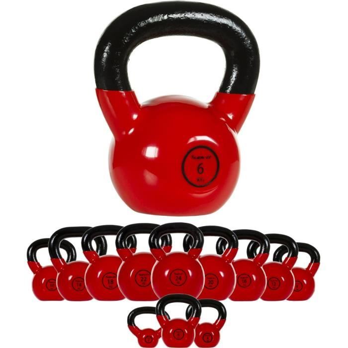 MOVIT Poids Kettlebell en fonte vinyle, 6kg