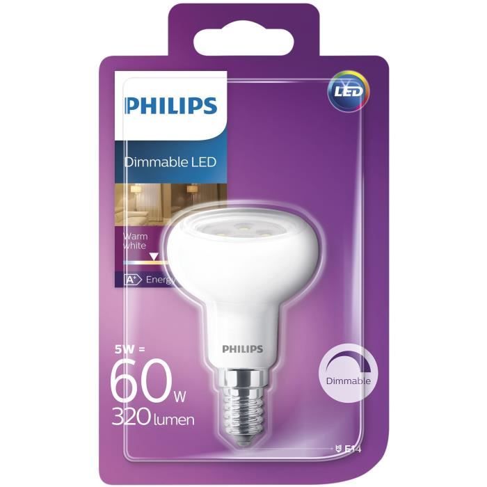 PHILIPS Ampoule Led R50 5-60W E14 Ww 36D