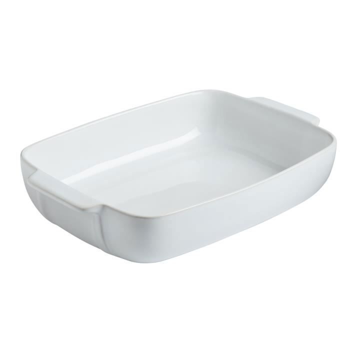 PLAT FOUR RECTANGULAIRE BLANC 25X19CM CERAMIQUE SIGNATURE PYREX